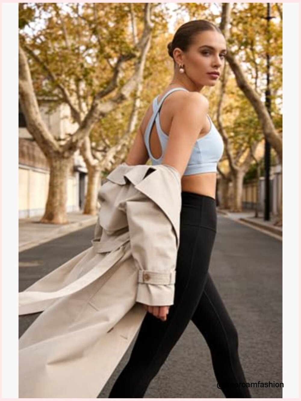 Seamless 2 Piece Workout Set - High Waist Leggings & Sports Bra - Picture 4 of 7